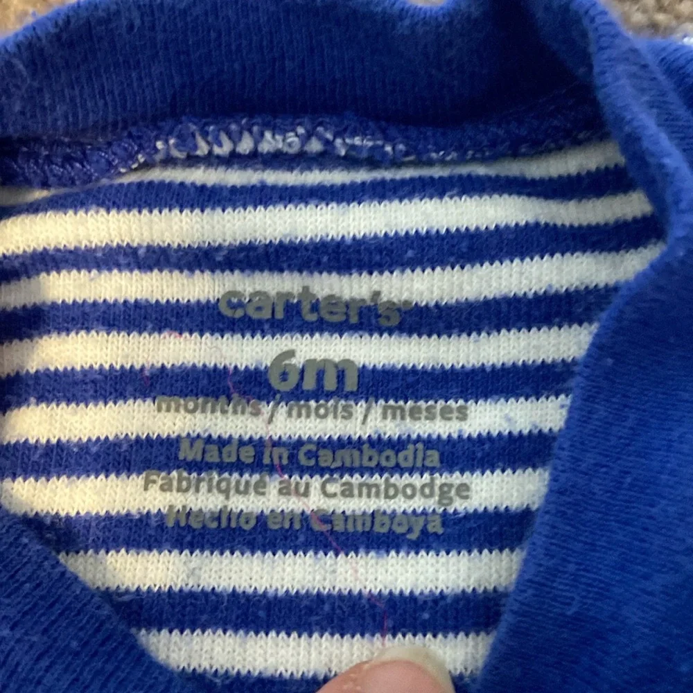 Carter’s Set of 2 Footie Pajama Sleepers / Playsuits Size 6 Months